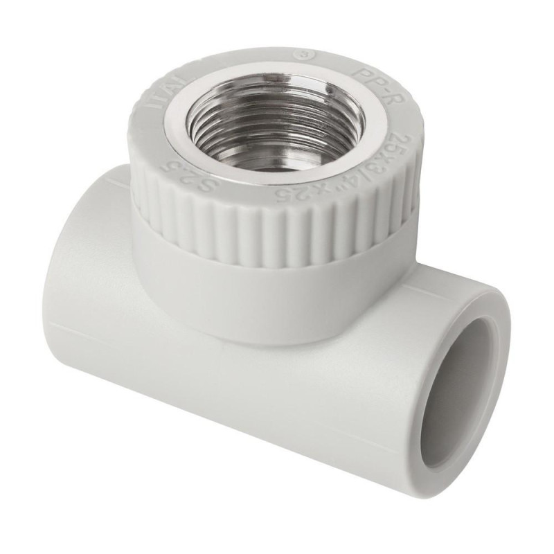 Трійник із внутрішнім різьбленням 25x3/4'x25 ппр/латунь, ITAL